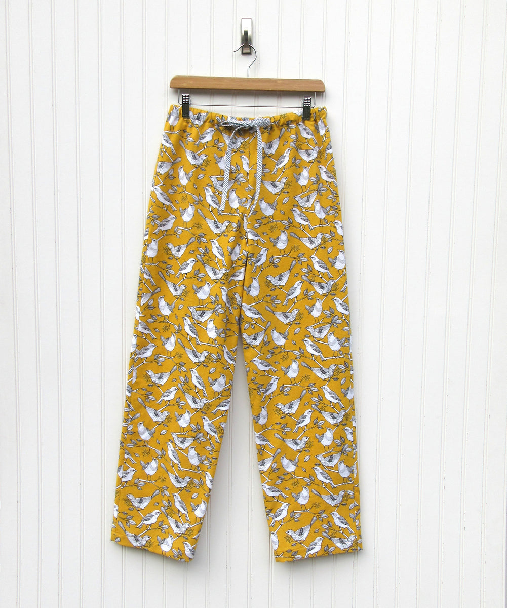 Women's Pajama Pants Bullfinch Birds Leaves Berries Sleepwear Lounge Pajama  Bottoms XS at  Women's Clothing store