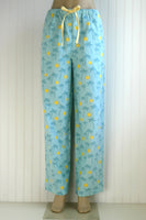 Women's Palm Tree Pajama Pants with Pockets