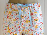 Women's Yellow and Blue Floral Pajama Pants with Pockets