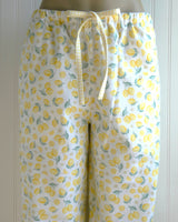 Women's Lemon Pajama Pants with Pockets