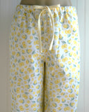 Women's Lemon Pajama Pants with Pockets