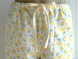 Women's Lemon Pajama Pants with Pockets