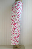 Women's Strawberries and Cherries Pajama Pants with Pockets