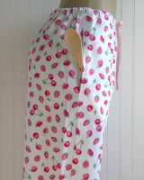 Women's Strawberries and Cherries Pajama Pants with Pockets