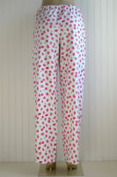 Women's Strawberries and Cherries Pajama Pants with Pockets