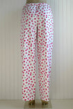 Women's Strawberries and Cherries Pajama Pants with Pockets