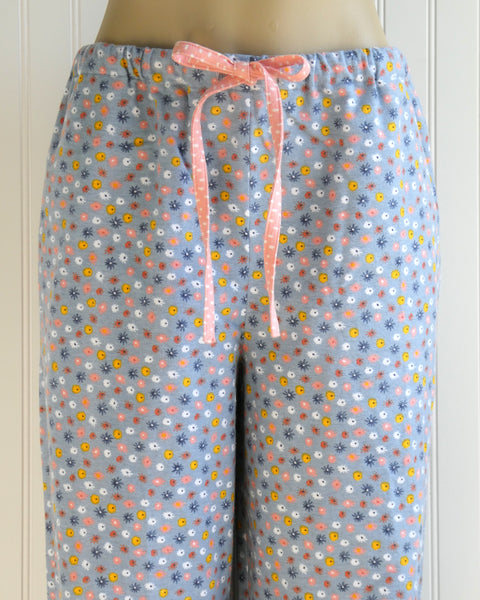 Women's Floral Pajama Pants with Pockets