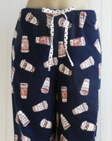 Women's Coffee Cup Pajama Pants with Pockets