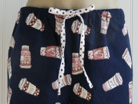 Women's Coffee Cup Pajama Pants with Pockets