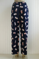 Women's Coffee Cup Pajama Pants with Pockets