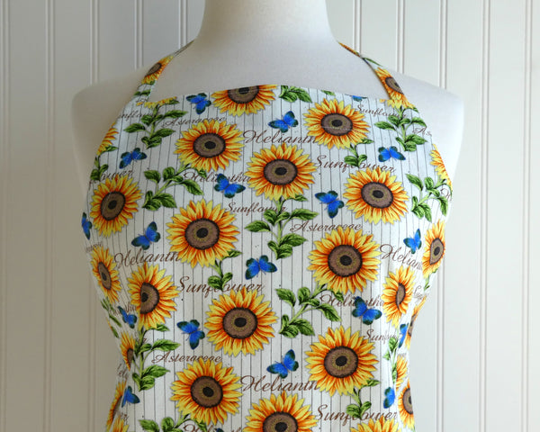 Sunflower and Butterfly Apron