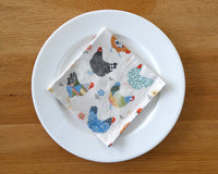 Chicken and Floral Napkin Set