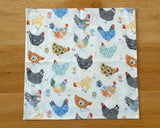 Chicken and Floral Napkin Set