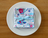 Floral Tea Cup Napkin Set