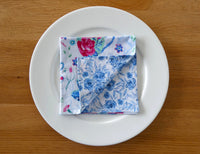 Floral Tea Cup Napkin Set