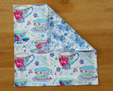Floral Tea Cup Napkin Set