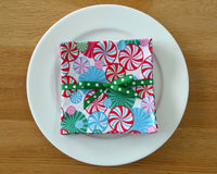Christmas Peppermint Swirl Napkin Set