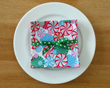 Christmas Peppermint Swirl Napkin Set