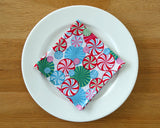 Christmas Peppermint Swirl Napkin Set