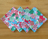 Christmas Peppermint Swirl Napkin Set