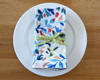 Watercolor Floral Napkin Set