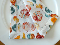 Fall Pumpkin Napkin Set
