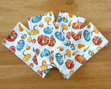 Fall Pumpkin Napkin Set