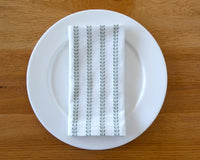 Sage Green Striped Napkin Set
