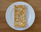 Floral Mustard Yellow Napkin Set