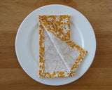 Floral Mustard Yellow Napkin Set