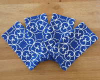 Blue and White Swirl Napkin Set