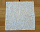 White and Gold Roses Napkin Set