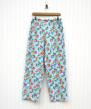 Women's Coral and Blue Floral Pajama Pants