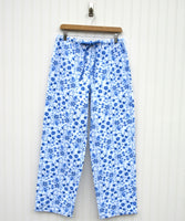 Women's Blue Floral Pajama Pants