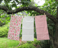 Pink Roses Burp Cloth Set