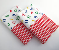 Alphabet and Numbers Pillowcase Set