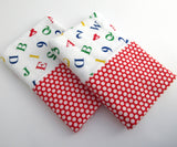 Alphabet and Numbers Pillowcase Set