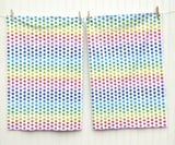 Rainbow Polka Dot Pillowcase Set