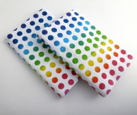 Rainbow Polka Dot Pillowcase Set