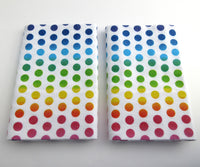 Rainbow Polka Dot Pillowcase Set